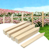 Layrslot 30 Pcs 12 Inch Wooden Garden Stakes, Wooden Stakes for Signs, Grade and Survey Stakes for Plant Support, Silt Fence, Farm Survey Boundaries, Baselines