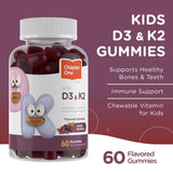 Zahler Chapter One Vitamin D3 K2 Gummies, Contains 1000IU of Vitamin D3 and 45MCG of Vitamin K2, D3 & K2 Gummy Supplement, Kosher, 60 Gummies