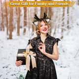 SIOTMERA Reindeer Antlers Headband, Realistic Deer Antlers Headbands Reindeer Ears Adults Christmas Party Birthday Makeup Cosplay, Reindeer Headband for Christmas Eve Costume Gift, Brown