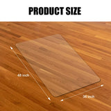 Vicwe Chair mat for Hardwood Floor, 36 x 48 inches Fully Transparent Floor Mats for Rolling Chairs, Floor Protector, Easy Clean, Rectangle