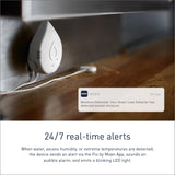 Moen 900-006 Flo by Moen 1-Inch Smart Water Shutoff with 920-004 Flo by Moen Smart Water Detector, 1-Pack