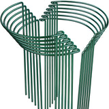 LEOBRO Plant Support Plant Stakes, 12pcs Peony Cages and Supports, Metal Garden Stakes Plant Supports, Plant Support Stakes, for Peony, Tomato, Hydrangea, Indoor Outdoor Plants, 10" W x 15.8" H