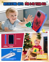 Byserten Kids Phone 3.5'' Touchscreen with Dual Camera & Learning Games
