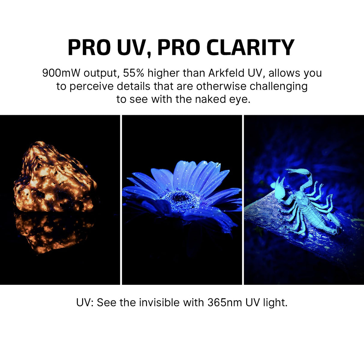 OLIGHT Arkfeld Pro Rechargeable EDC Flat Flashlight with Green Beam, UV and White LED Combo, 1300 Lumens Portable Pocket Lights, Triple Sources for Outdoors Emergency Working (Racing Stripe CW)