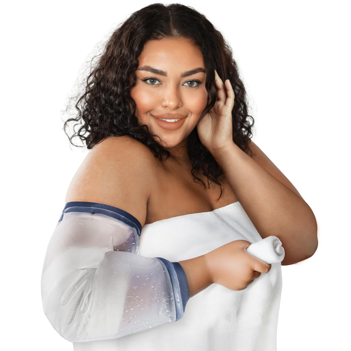 FIGHTECH PICC Line Shower Cover | Available in 3 Sizes | Reusable IV & PICC Line Sleeve | Waterproof Cast Cover for Elbow | PICC Line Covers for Upper Arm Wound (Weight: 220-300 pounds)