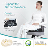 Seat Cushion for Office Chair, Memory Foam Sciatica Pain Relief Pillow, Seat Cushion for Hip, Tailbone, Coccyx Pain, Desk Chair Cushions for Office, Gaming, Car, Wheelchair