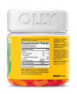 OLLY Hello Happy Gummy Worms, Mood Balance Support, Vitamin D, Saffron, Adult Chewable Supplement, Tropical Zing - 60 Count