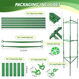 6 Pack Tomato Cage for Garden & Pots, Rust-Resistant Metal Plant Support