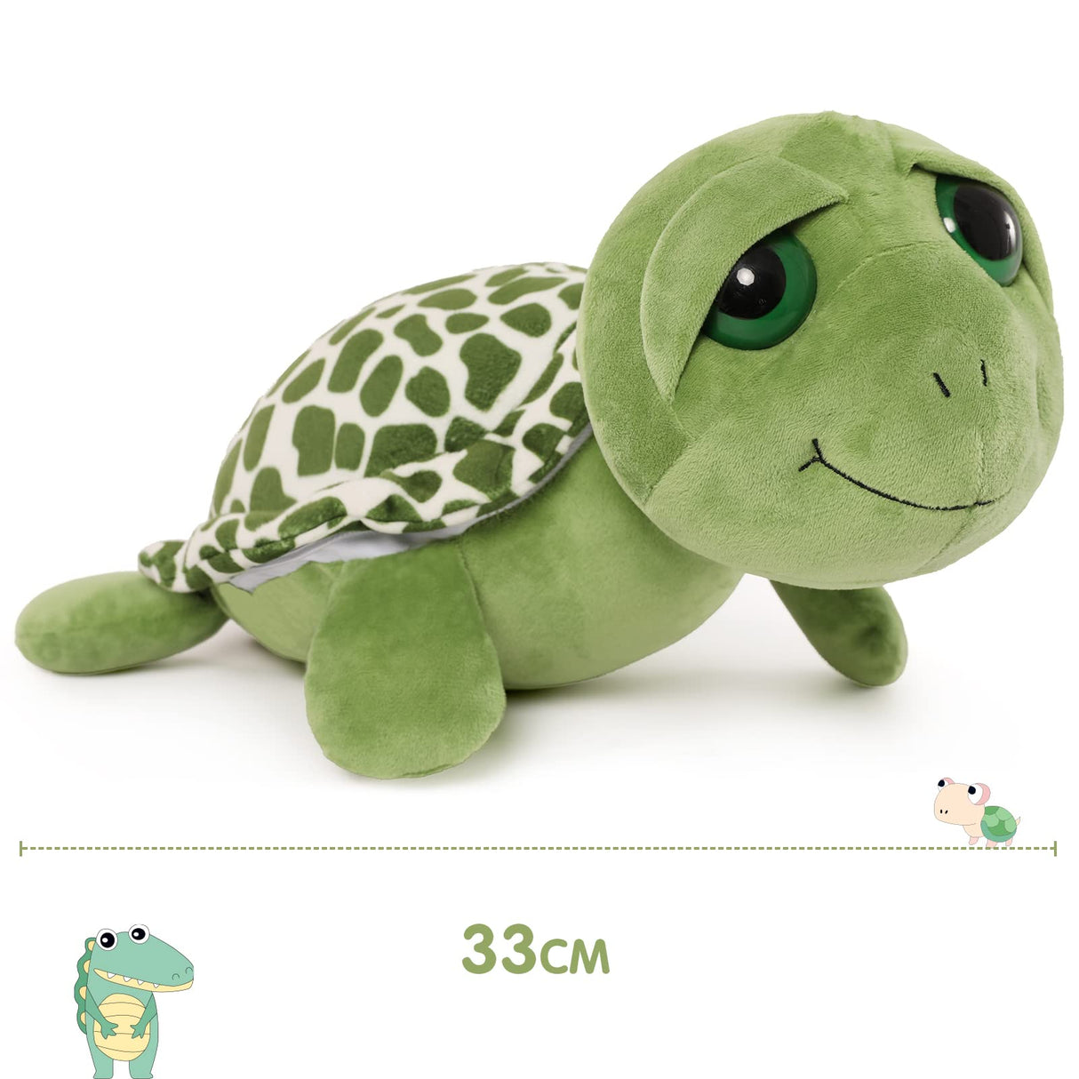 Karister 6Pcs Turtle Stuffed Animals with Three Babies Inside Shell,14" Sea Turtle Plush Pillow Toy with Two Eggs, Stuffed Tortoise for Kids, Ocean Plush for Birthday Christmas or Baby Shower