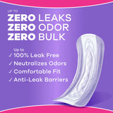 Always Discreet Adult Incontinence Pads for Women, Drier, 3 Drop Regular Length, Light Absorbency, Pads for Bladder Control Management, Bladder Leaks, & Postpartum Pads, 90ct