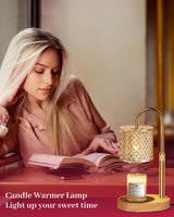 Engpure Candle Warmer Lamp with Timer Dimmer Adjustable Height for New Home Decor, Birthday Gifts for Women,Candle Warmer for Women Mom Christmas Mother's Day Gfit