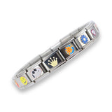 2CUTECHARMZ Complete Italian Charm Bracelets, Multiple Styles (Rebel)