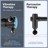 HYAKO Pro R1 Therapy Massager - Handheld Deep Tissue Vibration Massager for Full Body Pain Relief & Fascial limitation & Treats Sensitive Areas | Pressure Point Massage Tool (Upgraded)-Blue