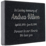 PlaqueMaker - Grave Markers for Cemetery For Humans - In Loving Memory - Grave Stones for Outdoor Use - (3.5 x 5")