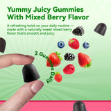 Inner Brightness Sea Moss 4000mg Gummies with Ashwagandha, Elderberry, Apple Cider Vinegar, Bladderwrack, Burdock Root – Immune Support – Mixed Berry Flavor – 60 Count