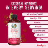 MaryRuth Organics Morning Multivitamin for Women, Men & Kids | Liquid | Vitamin A C D E B6 B12 Biotin Zinc | Beauty | Vegan | Non-GMO | Gluten Free | 15 Servings