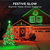 InnoGear Solar Lights Outdoor Waterproof Halloween Christmas Solar Garden Light for Outside Yard Landscape Lighting Pathway Spot Lights Spotlight Wall Light Auto On/Off, 2 Pack (Red and Green Light)