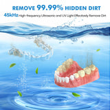 Upgraded Ultrasonic Retainer Cleaner Machine, 45kHz Ultrasonic Dentures Cleaner for Night Guards, Braces, Aligner, Toothbrush, Jewelry and More, 200ML Capacity, Black