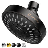 HOPOPRO 5-Mode High Pressure Shower Head - The Washington Post, NBC News, Today TV Show Recommended - High Flow Fixed Showerheads (4 Inch Oil Rubbed Bronze)