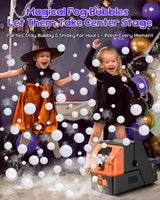 Fog Machine, 400W Fog Bubble Machine with Wireless Remote Control, 3 in 1 Smoke Bubble Machine, Bubble Fog Combo for Indoor Outdoor Events Party Wedding Birthday Halloween Christmas