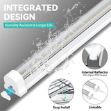 JESLED Plant Grow Lights, 4FT 5000K Full Spectrum Daylight White, 96W(2 X 48W,600W Equivalent), Linkable Grow Light Strips for Indoor Plants, Seed Starting, Greenhouse, Growing Shelf, 2-Pack