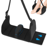 Airplane Foot Hammock, Foot Hammock for Travel Accessories with Ergonomic Removable Foot Divider Design, Airplane Foot Rest, Premium Comfortable Memory Foam & Hardboard for No Feet Clashing