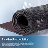 6Pcs Urinal Mats for Men Bathroom Commercial Floor Mats Pads for Mens Room Non Slip Splash Toilet Bulk Washable Disposable Large Color Grey 17Inch x 20.5Inch
