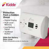 Kidde Hardwired Smoke & Carbon Monoxide Detector, AA Battery Backup, Interconnectable & Carbon Monoxide Detector, AA Battery Powered CO Alarm with LEDs, Test-Reset Button
