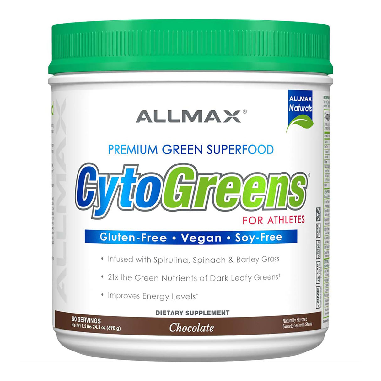 CytoGreens - Premium Green Superfood for Athletes Chocolate - 60 serving