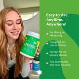 Creatine Monohydrate Gummies for Men & Women - Boost Focus, Strength, and Endurance, Anti-Melting Formula, Vegan, Gluten-Free, Non-GMO, 1.5 Gram Creatine per Gummy (Sour Green Apple, 90 ct)