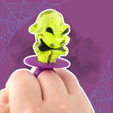 The Nightmare Before Christmas Lollipop Rings, Individually Wrapped Decorated Suckers, Halloween 2025 Candy, 18 Count