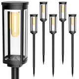 COXSENI Solar Pathway Lights Outdoor 6 Pack, Bright Solar Path Lights Outside Waterproof, Walkway Light Solar Powered Landscape Lights for Driveway Lawn Patio Sidewalk Yard