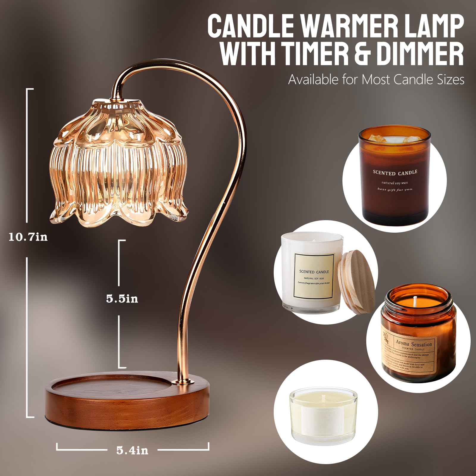 GEEZO Fragrance Candle Warmer Lamp