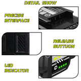 6000mAh High Capacity 40 Volt Replacement for Ryobi 40V Battery Compatible with Ryobi 40 Volt Lithium Battery OP4026A OP4015 OP4040 OP40201 OP4050A OP4015 OP40261 OP4030 OP40401 OP4060 Tools (Green)