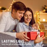 MyGift Black and Gold Stemless Wine Glasses Set of 4 - Elegant Christmas Gift Set with Luxe Metallic Finish, 18oz Modern Barware