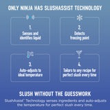Ninja SLUSHi Max XXL Smart Frozen Drink Maker | Top Performance & Smart Technology, Party-Size 150oz Capacity, No Ice Needed, 6 Programs, Ideal Temp & Texture up to 12 hours | Peach FS605