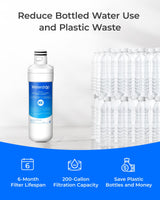 Waterdrop ADQ747935 LT1000PC Replacement for LG® LT1000P®/PC/PCS ThinQ® Refrigerator Water Filter, LFXS26973S, LMXS28626S, LMWS27626S, LFXS28596S, ADQ74793501 and LT120F®, 3 Combo