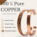 Coppervast Copper Bracelet - Set of 2 | Men & Women | 100% Pure