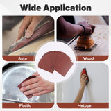 BAOSTC 1/4 Sandpaper Sheet,4-1/2"*5-1/2" Assorted 60-80-120,50PACK
