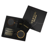 Anavego True Bond Matching Couples Bracelet Set with Storage Box. Wooden & Jasper 8 Millimeter Beaded. Unique 5 5th Year Marriage Wood Gifts for Him Her Boyfriend Girlfriend Husband Wife
