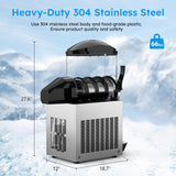 15L 4 Gal Commercial Margarita & Slushy Machine,650W 110V Frozen Drink Maker Smoothie Machine for Bar,Electric Large Slushie Machine with Self-Cleaning Mode,for Alcohol Beverage Cocktail Juice