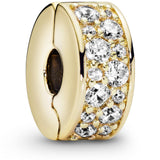 PANDORA Clear Pave Clip Charm - Compatible with Pandora Timeless Bracelets - Gift for Her - PANDORA Shine & Cubic Zirconia - with Gift Box