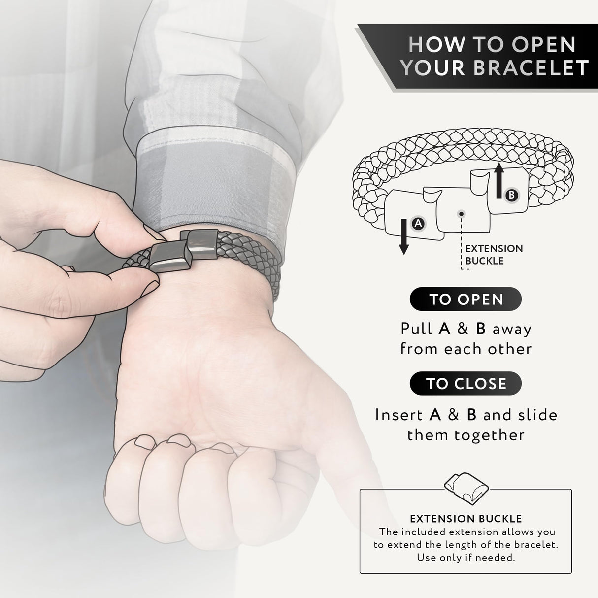 RTZN Brown Leather Bracelet for Men Premium Artisan Handcrafted Double Strand Braided Mens Bracelet (Medium)