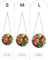 Acrylic Puzzle Suncatcher 83 Pieces, Emerald Flame Hummingbird Sun Catchers Puzzle, DIY SunCatchers Puzzles Window Hanging, Home & Garden Decor, 7.4 in