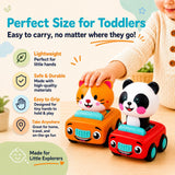 stargo Press to Go Car Toys, Montessori Toys for 1 Year Old Boy Gifts