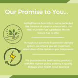 Biopharma Scientific NanoGreens: Greens Superfood Fruit & Vegetable Powder for Digestive Health & Immunity with Spirulina, Chlorella, Kale, Spinach, Plant Based, Green Apple Flavor, 30 Servings