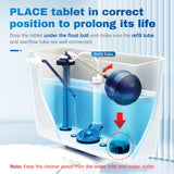 Vacplus Automatic Toilet Bowl Cleaner Tablets, Bathroom Toilet Tank Cleaner (100 PACK), VA-T165