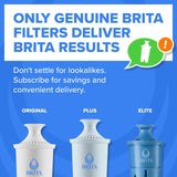 Brita UltraMax Large Water Dispenser with 1 BritaPlus Filter, 27 Cup, White (Package May Vary)