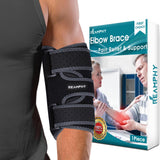Reamphy Elbow Brace,Comfortable Night Elbow Sleep Support,Elbow Splint, Adjustable Stabilizer Splints, Cubital Tunnel Syndrome,Tendonitis,Ulnar Nerve,Tennis,Fits for Men and Women(Fits Most)