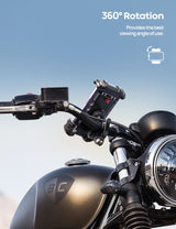 Lamicall Bike Phone Holder Motorcycle Mount - One-Hand Operation, Lockable